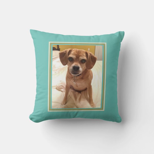 Pet Photo Dog Pillow (Front)