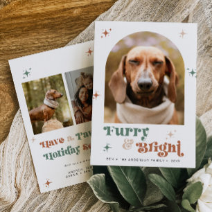 Pet Photo Holiday Card Dog Christmas Puppy Furry