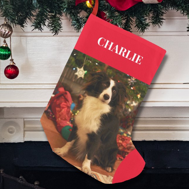 Pet Photo Holiday  Small Christmas Stocking (Creator Uploaded)