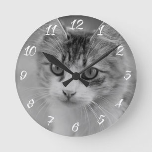 Pet Photo Keepsake Memorial Gift Round Clock
