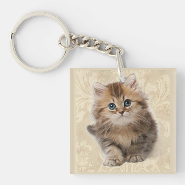 Pet Photo Keychain Gift Cat or Kitten Mum (Front)
