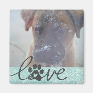 Pet Photo Love Personalise - GraphicLoveShop Magnet