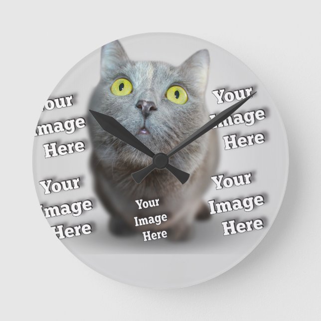  PET Photo ✨ Lovely Custom  Round Clock (Front)