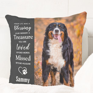 Pet Photo Memorial - Add Your Photo - Dog Photo Cushion