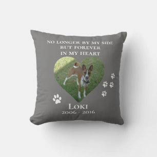 Pet Photo Memorial Customise Heart Photo Cushion