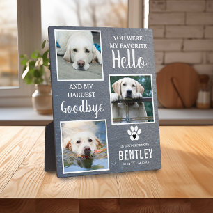 Pet Photo Memorial Dog Keepsake   Pet Loss Plaque