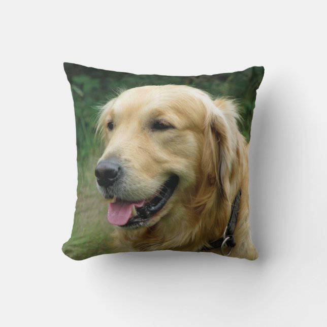 Pet Photo Memorial Keepsake Throw Pillow (Front)