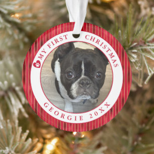 Pet Photo My First Christmas Ornament