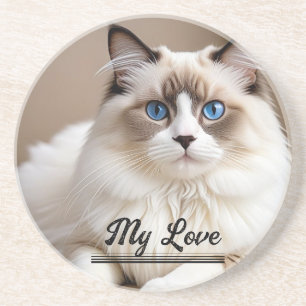 Pet Photo ''My Love'' Personalise Coaster