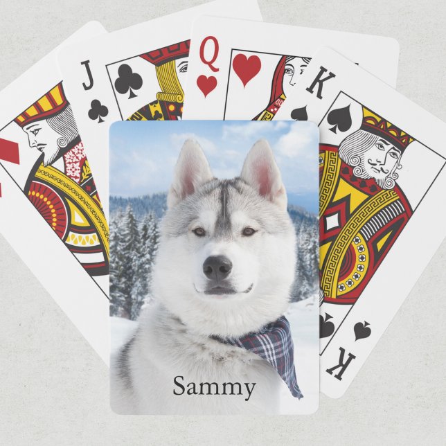 Pet Photo Name  Playing Cards (Creator Uploaded)