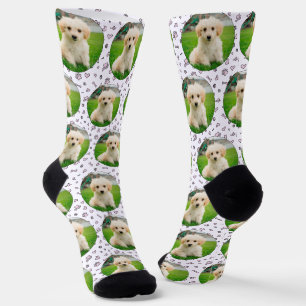 Pet Photo Pattern Custom Template Socks