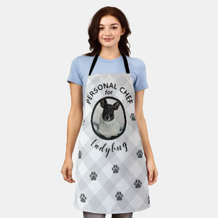 Pet Photo Personal Chef Paw Prints Personalised Apron