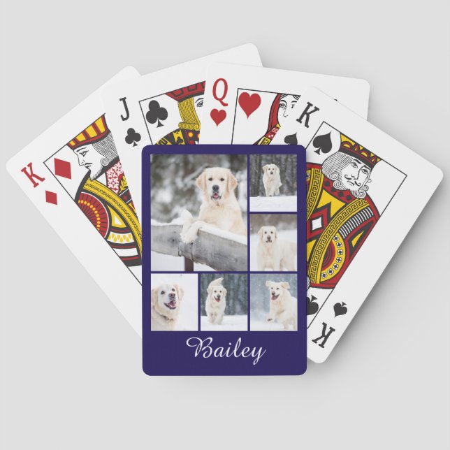 Pet Photo Personalised  Playing Cards (Back)