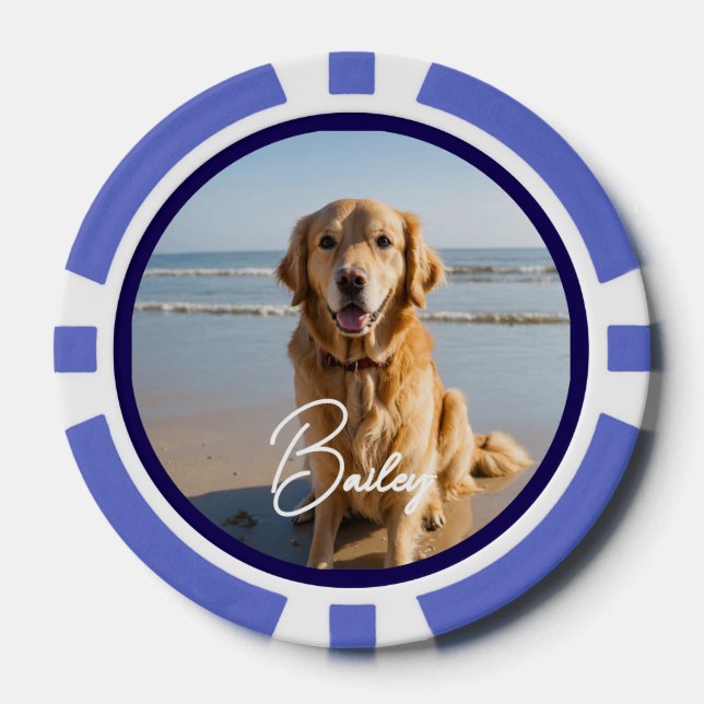  Pet Photo Personalised  Poker Chips (Front)