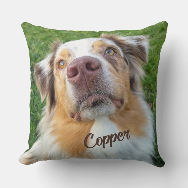 Pet Photo Personalized Name Cushion (Front)