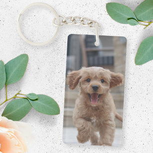 Pet Photo   Picture Upload Cute Adorable Dog Key Ring