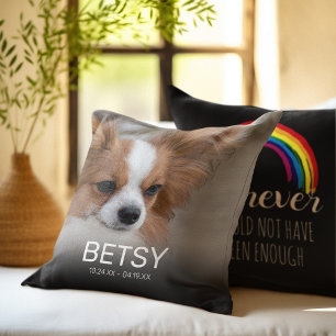 Pet Photo Rainbow Bridge Memorial Cushion