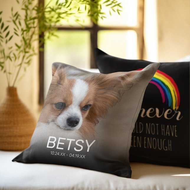 Pet Photo Rainbow Bridge Memorial Cushion (Creator Uploaded)