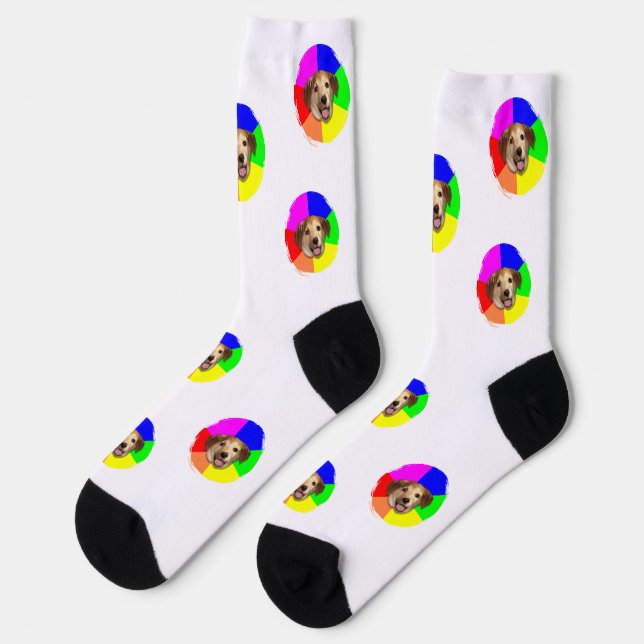 Pet Photo Socks Template (Left)