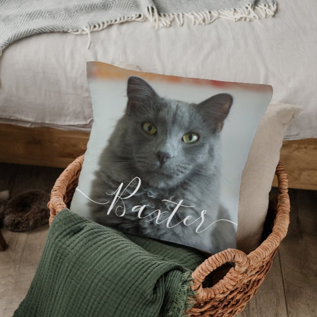 Pet Photo Throw Pillow (Creator Uploaded)