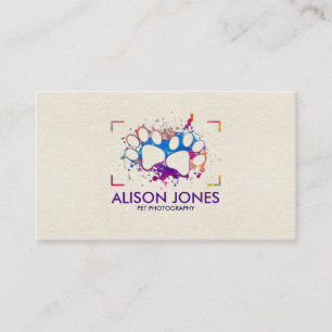 Pet Photographer - Animal Photography Business Card