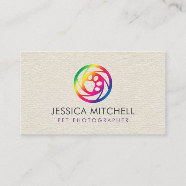 Pet Photographer - Pet Photography Business Card (Front)
