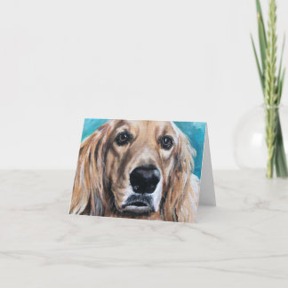 Pet Portrait - Golden Retriever Card
