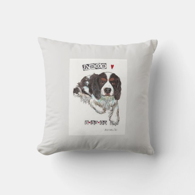Pet Portrait Pillow (Front)