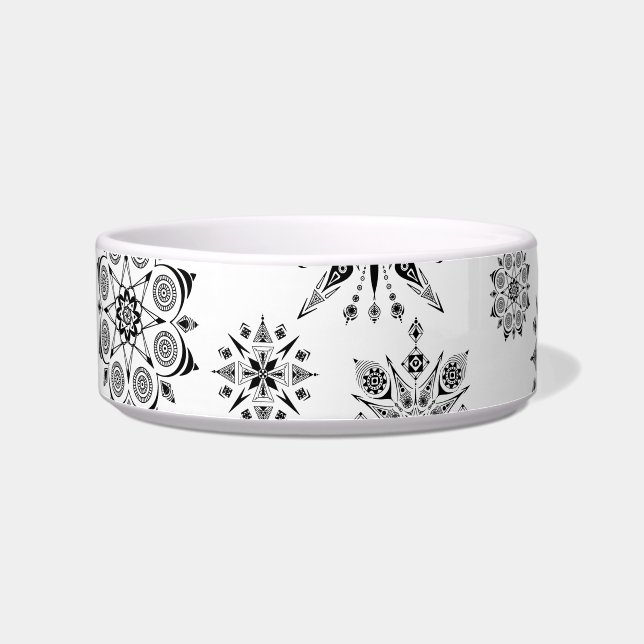 Pet pottery shop with mandalas bowl (Left)