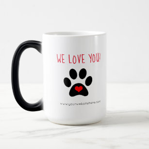 Pet Promotional Products - We Love Our Customer Magic Mug
