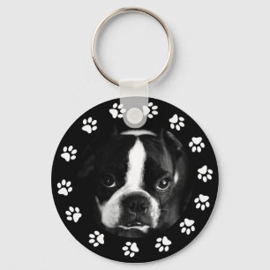 Pet Puppy Dog Photo Paws Personalized Custom Key Ring