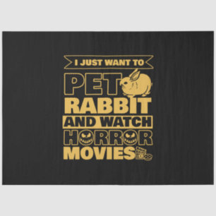 Pet Rabbit And Watch Halloween Tissue Paper
