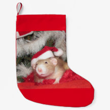 Pet Rat, Birch, Christmas Stocking