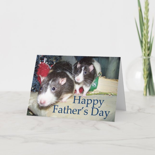 Pet Rat Father's Day Card (Front)