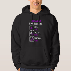 Pet Rat Owner Spare Time Talk To Rats Hoodie
