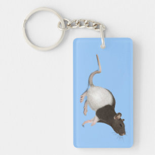 Pet Rat Painting Key Ring