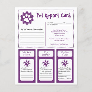 Pet Report Cards