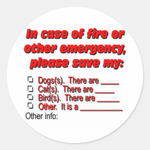 Pet Rescue Classic Round Sticker