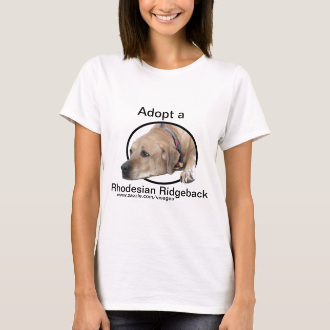 Pet Rhodesian Ridgeback Dog Picture T-Shirt (Front)