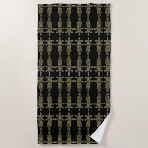 Pet Rock Ocean Sea Sediment Gemstones Pattern Beach Towel