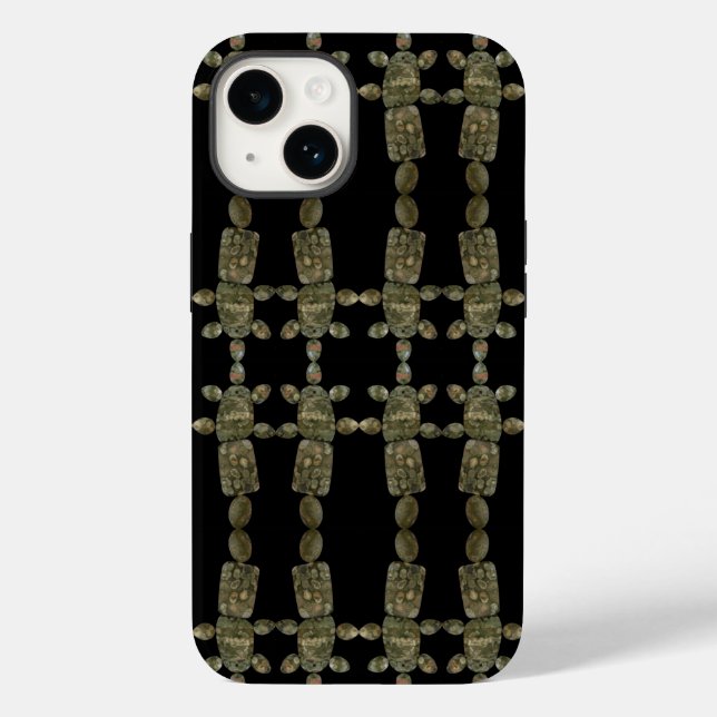 Pet Rock Ocean Sea Sediment Gemstones Pattern  Case-Mate iPhone Case (Back)