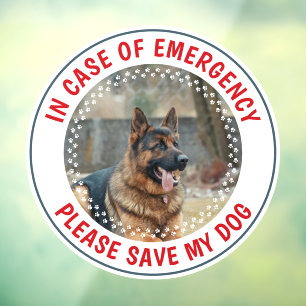 Pet Safety Alert Custom Dog Photo First Responder