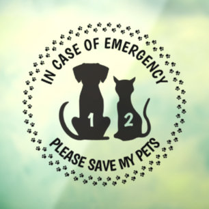Pet Safety Alert Custom First Responder Save Pets