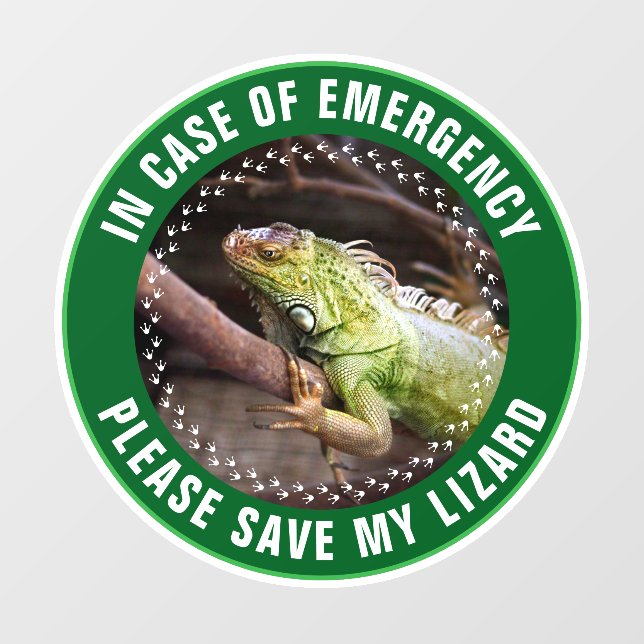 Pet Safety Alert Custom Reptile First Responder (Sheet)