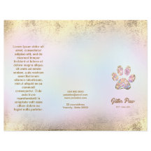 pet salon brochure