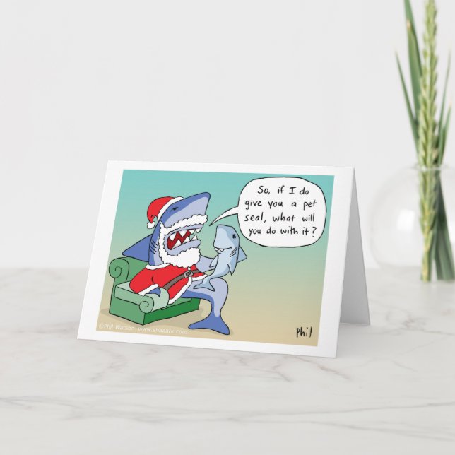 Pet seal Christmas card (Front)