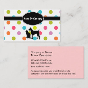 Pet Service Business Cards