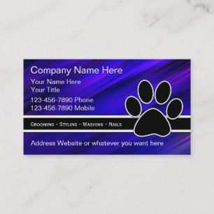 Pet Service Business Cards