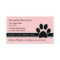 Pet Service Business Cards