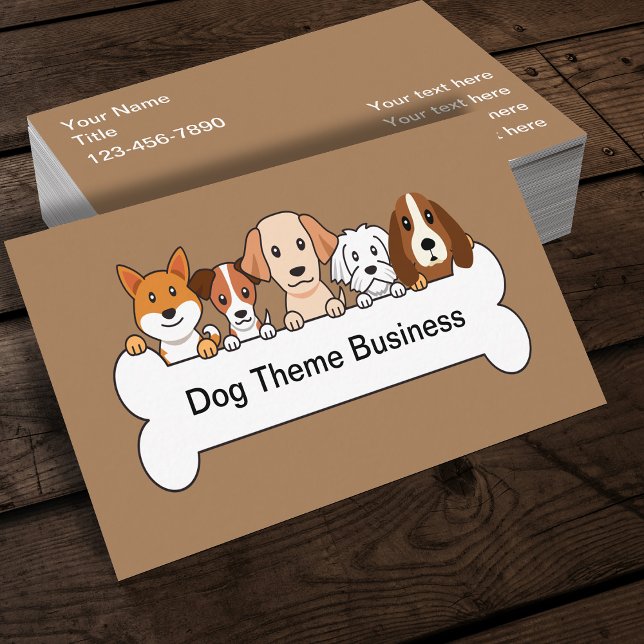 Pet Service Dog Theme Business Card (Creator Uploaded)